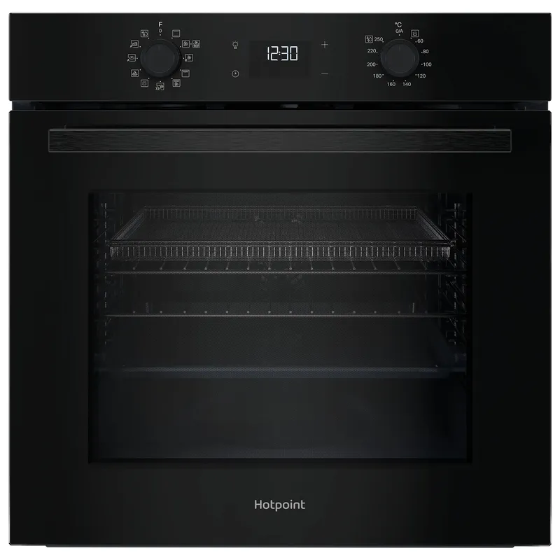 Hotpoint HO458HFB Built In Electric Single Oven in Black 71L