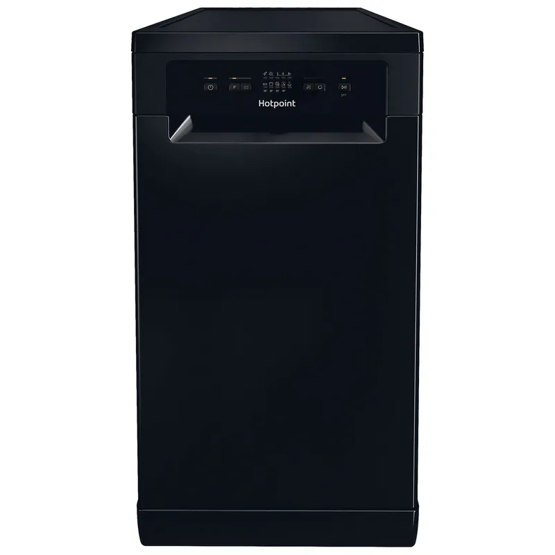 Hotpoint HP2FE10CS90B 45cm Slimline Dishwasher in Black 10 Place Setti