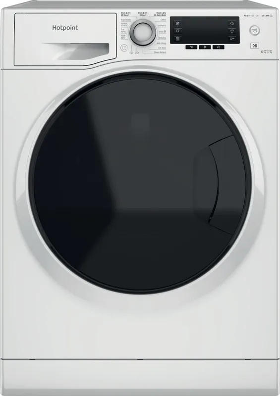 Hotpoint Ndd 10748 DA UK 10Kg/7Kg Washer Dryer with 1400 rpm - White - C Rated [Wash&Dry], A Rated [Wash Only], White
