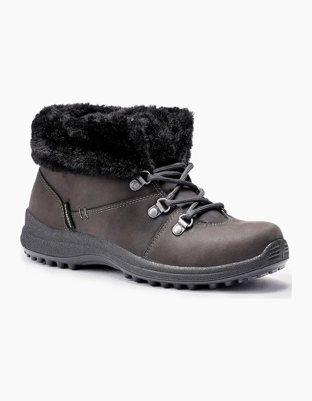 Hotter Women's Adventure Womens Waterproof Wide Fit Boots - Grey - Size: 3