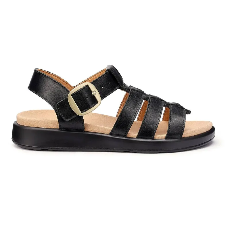 Hotter Women's Alanya Womens Sandals - Black - Size: 7