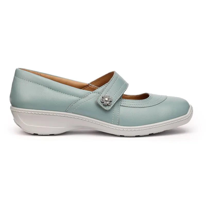 Hotter Women's Charity Womens Mary Jane Shoes - Blue - Size: 5