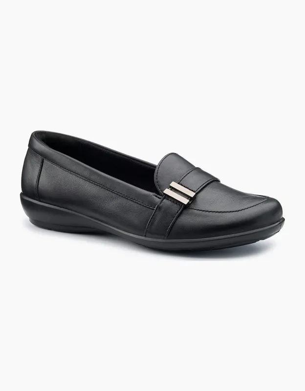 Hotter Women's Clay Womens Loafers - Black - Size: 7