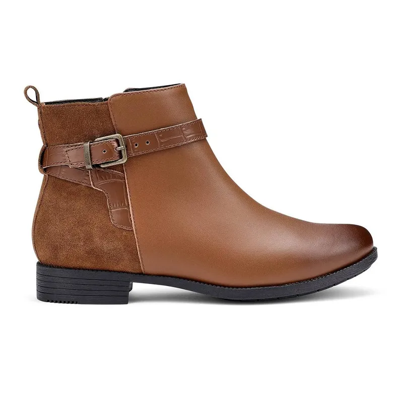 Hotter Women's 'Haydock' Ankle Boots in Tan Size: 5 - Tan - Size: 5