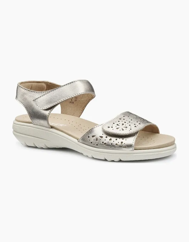 Hotter Women's Leah II Womens Sandals - Silver - Size: 6