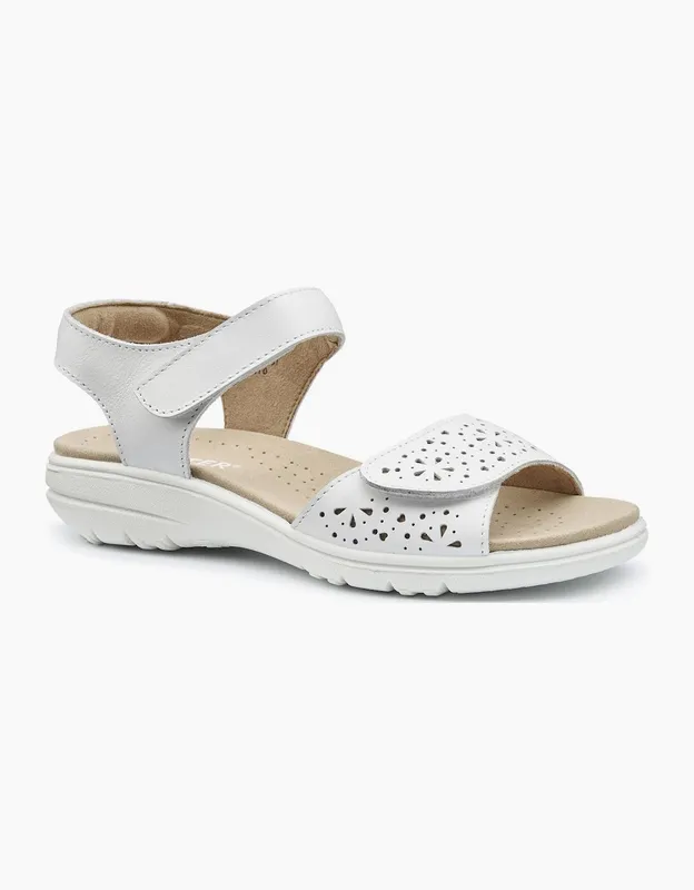 Hotter Women's 'Leah II' Sandals in White Size: 7 - White