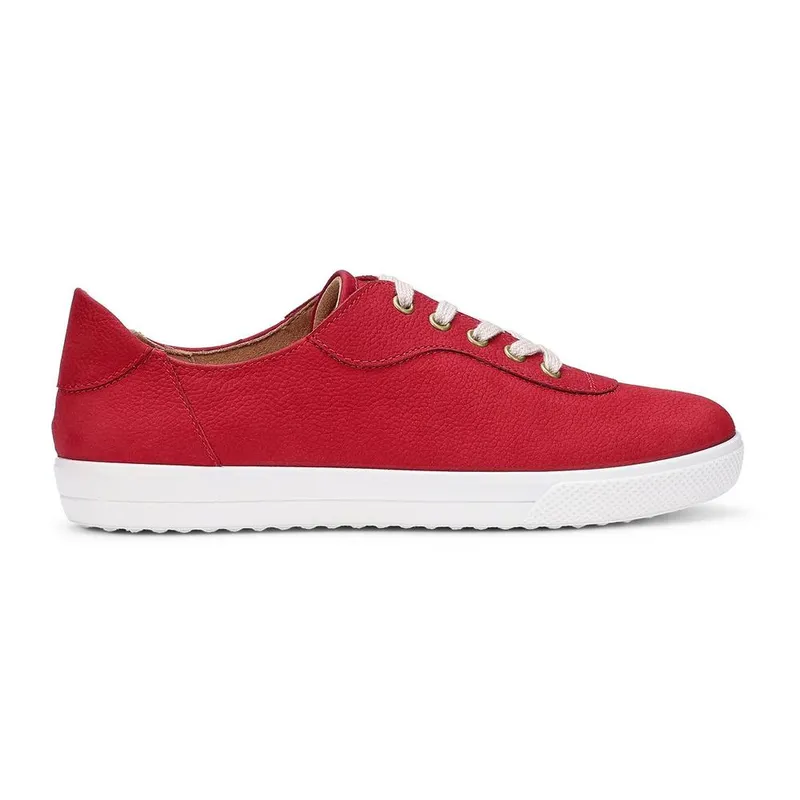 Hotter Women's 'Rosie' Nubuck Trainers in Red Size: 4.5 Red