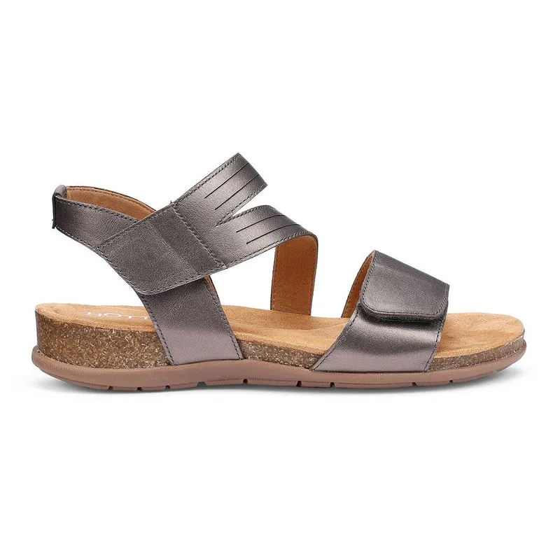 Hotter Women's Ruen Womens Sandals - Silver - Size: 3