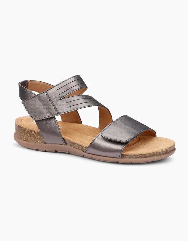 Hotter Women's Ruen Womens Sandals - Silver - Size: 7