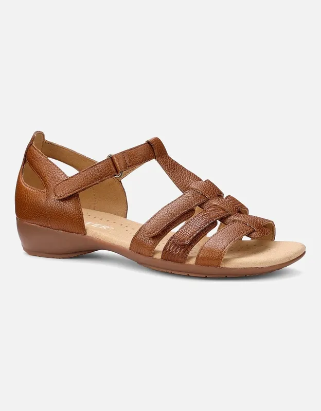 Hotter Women's Solei Womens Sandals - Brown - Size: 8