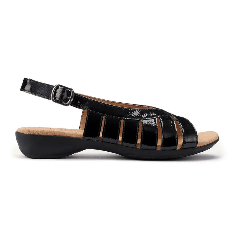 Hotter Women's Sundown Womens Sandals - Black - Size: 9