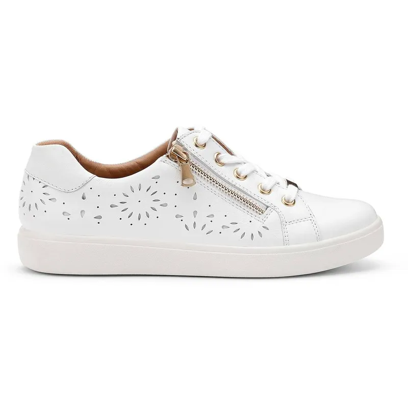 Hotter Women's Wonder Womens Trainers - White - Size: 6
