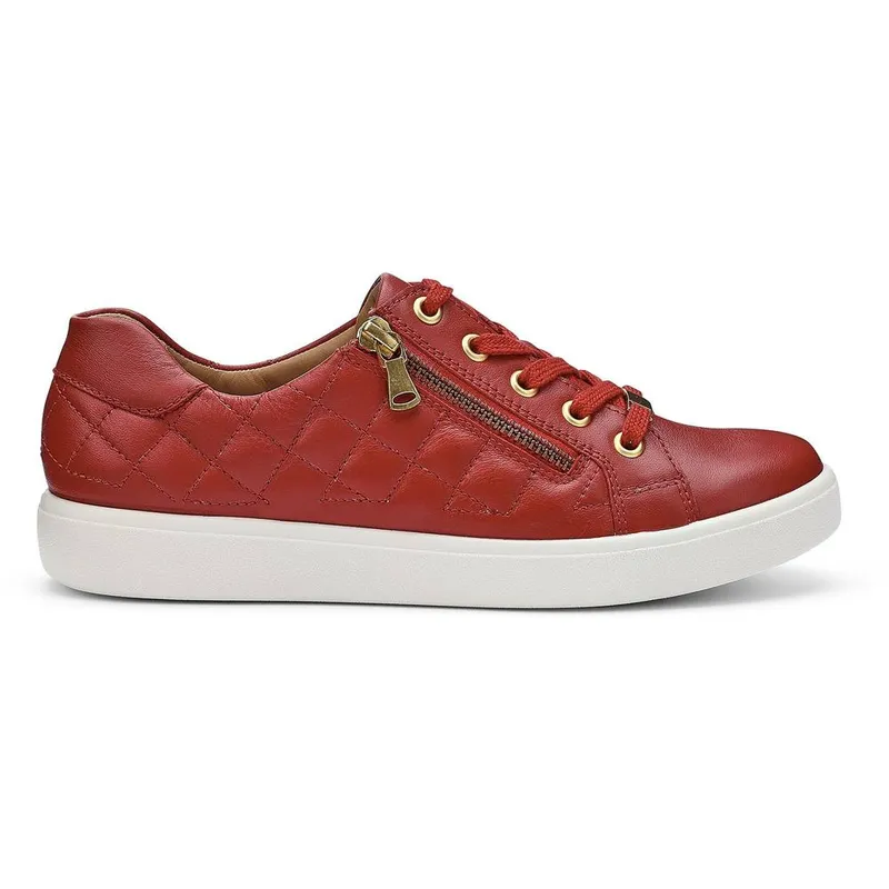 Hotter Women's Wonder Womens Trainers - Red - Size: 4