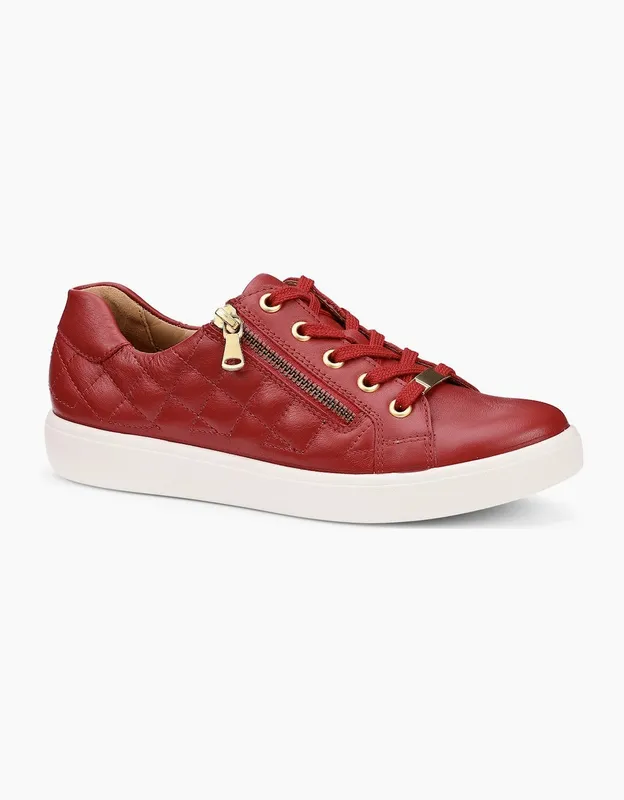Hotter Women's Wonder Womens Trainers - Red - Size: 3