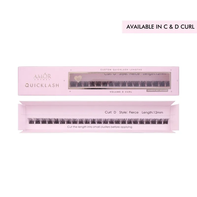 House of Amor Fierce Length Natural C Curl Long in Black - Black