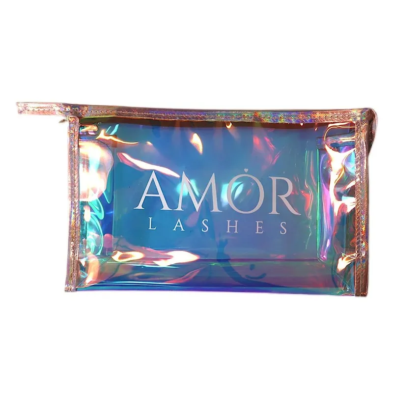 House of Amor Large Cosmetic Bag in Clear Clear