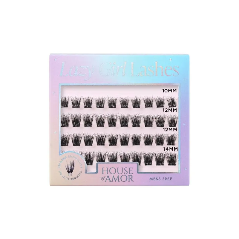 House of Amor Lazy Girl Pre-Glued Lashes - Eclipse in Black - Black