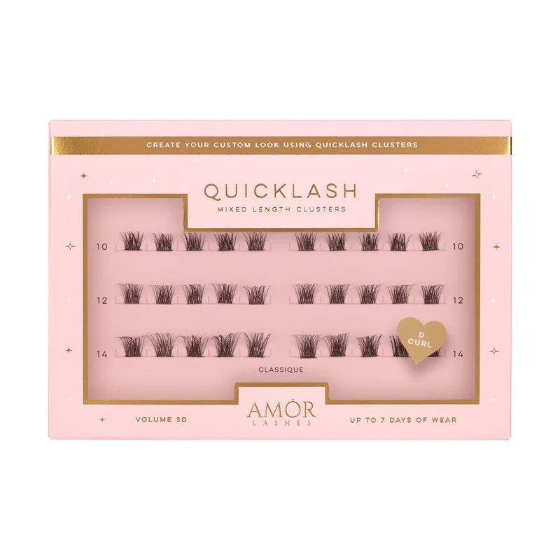 House of Amor Mixed Length Clusters Classique in Black - Black