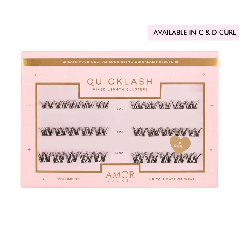 House of Amor Mixed Length Clusters Spoil Me in Black - Black