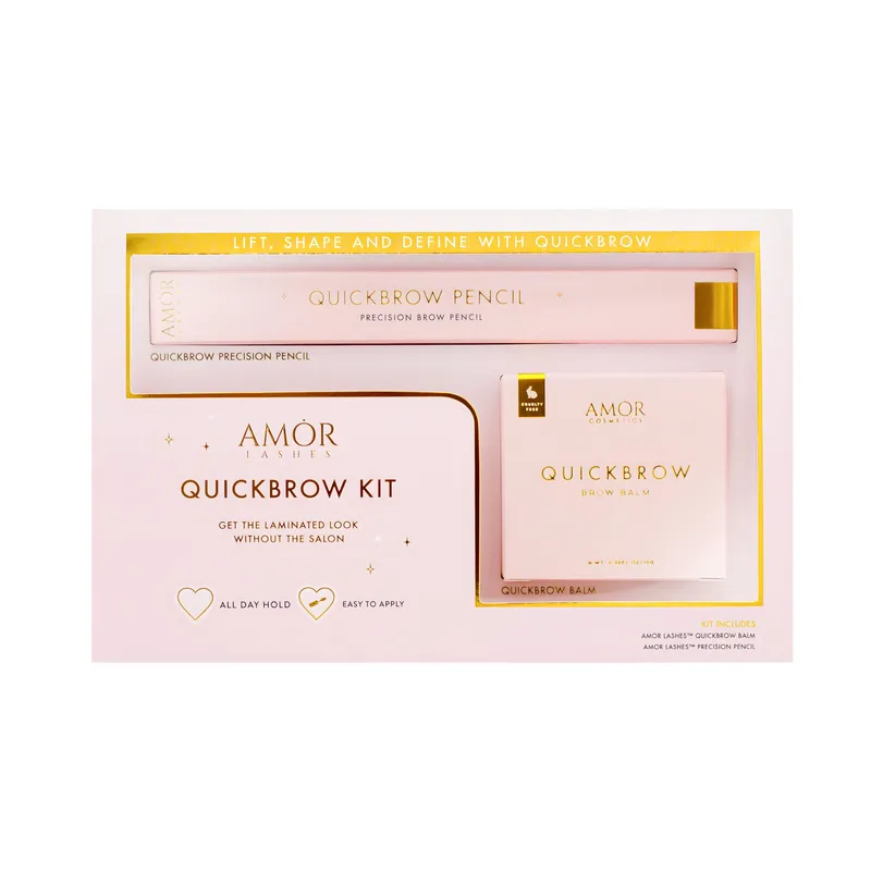 House of Amor QuickBrow Kit Brow Balm & Pencil Duo - Dark Brown in Chocolate - Chocolate
