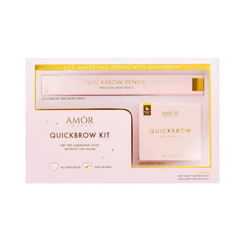 House of Amor QuickBrow Kit Brow Balm & Pencil Duo - Dark Brown in Light Brown - Light Brown