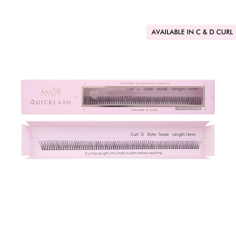 House of Amor Tease Length Natural C Curl Long in Black Black