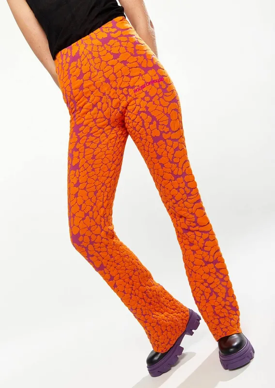 House of Holland Women's Duo Trouser In Orange Size: Medium - Orange