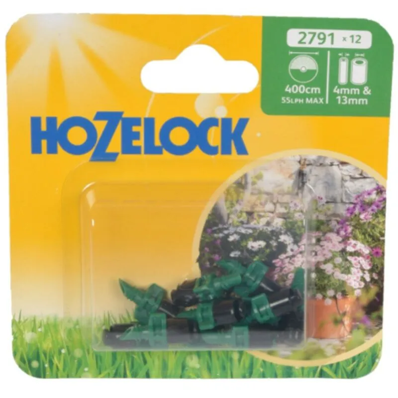 Hozelock - 12 x 2791 180 Degree Micro Water Jet Spray Micro Irrigation Auto Water