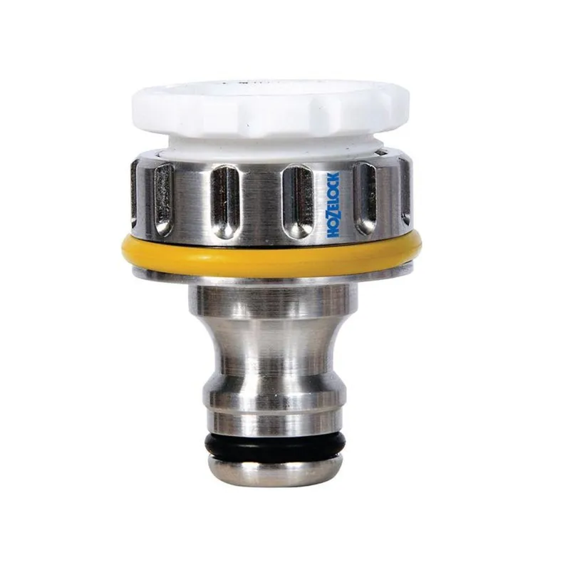 Hozelock 2041 Pro Metal Threaded Tap Connector 12.5 - 19Mm (1/2 - 3/4In) in Grey Grey