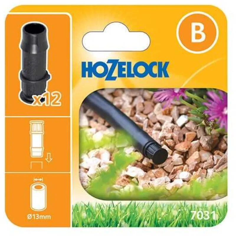 Hozelock - 7031 0012 7031 End Plug 13mm (Pack 12) HOZ70310012