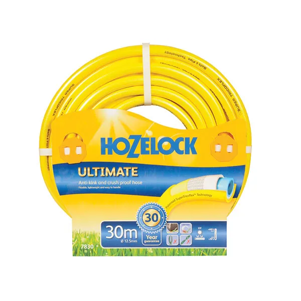 Hozelock Ultimate Hose 50M 12.5Mm (1/2In) Diameter in Yellow Yellow