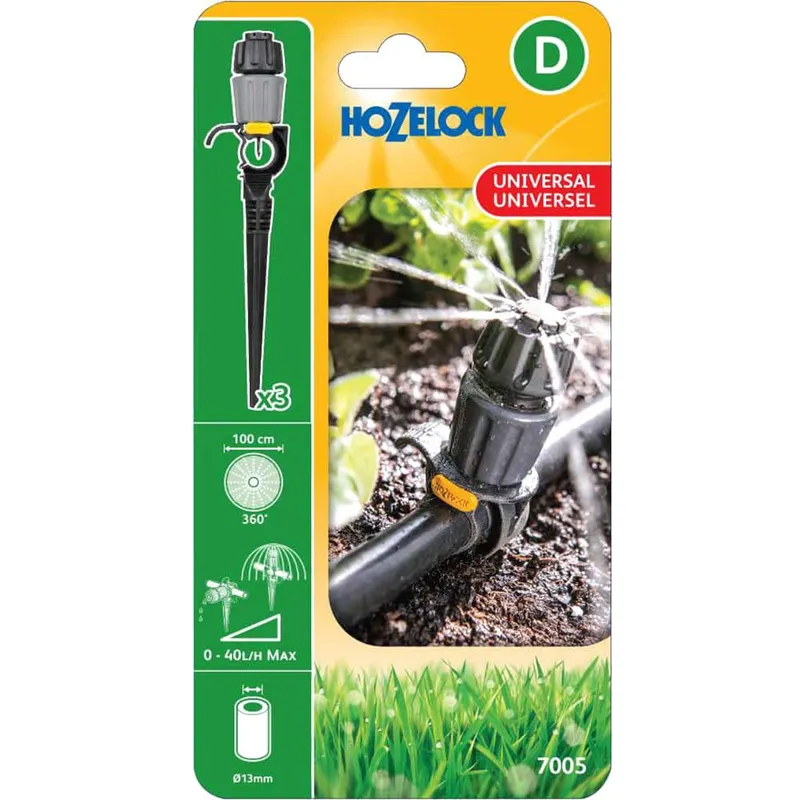 Hozelock - 3 x 7005 0000 Easy Drip Universal Dripper Automatic Watering Garden