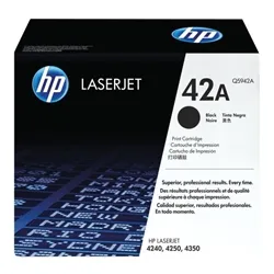 HP 42A Black Original LaserJet Toner Cartridge (Q5942A)
