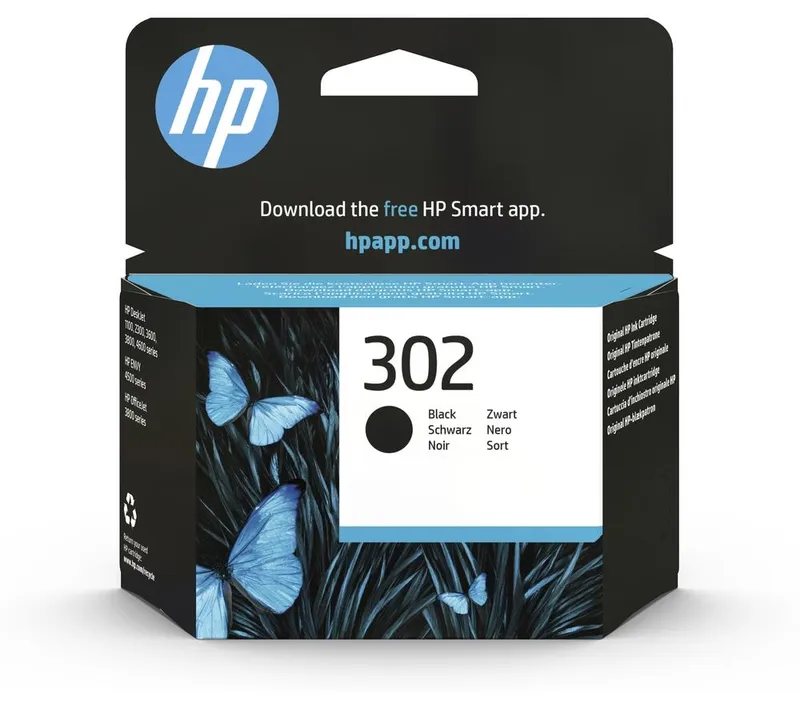 Original HP 302 Black Ink Cartridge