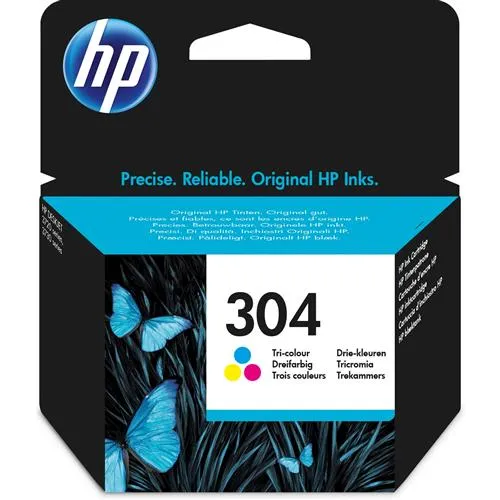 Original HP 304 Tri-Colour Ink Cartridge