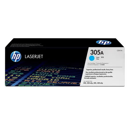 Original HP 305A Cyan Toner Cartridge (CE411A)