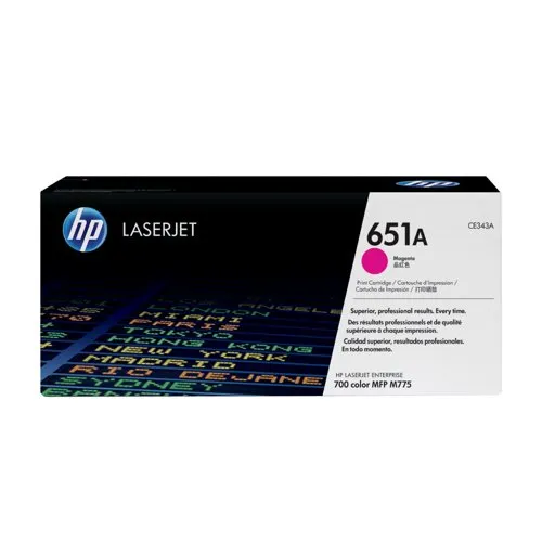 Original HP 651A Magenta Toner Cartridge (CE343A)