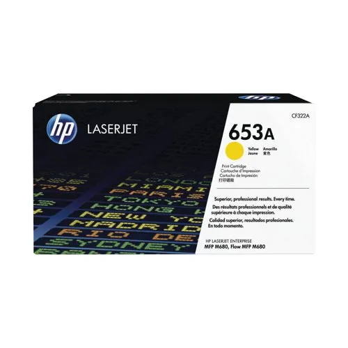 Original HP 653A Yellow Toner Cartridge (CF322A)
