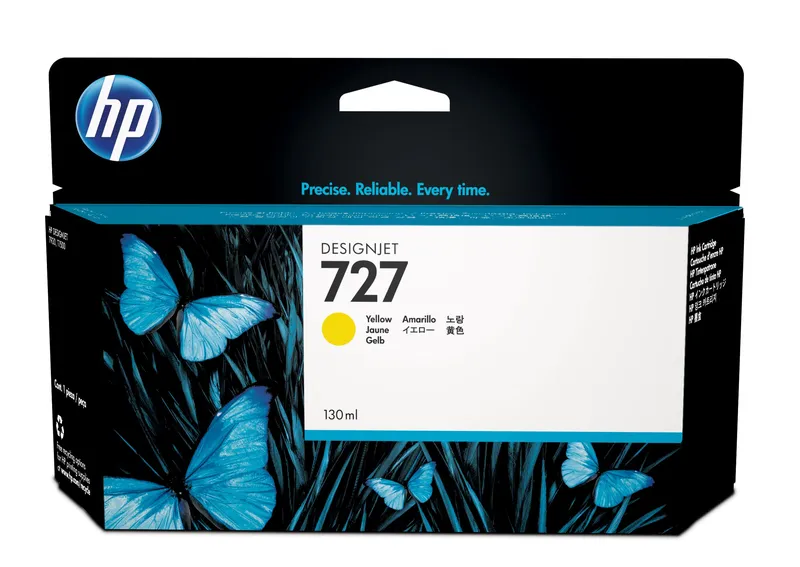 Original HP 727 Yellow Ink Cartridge 130-ml