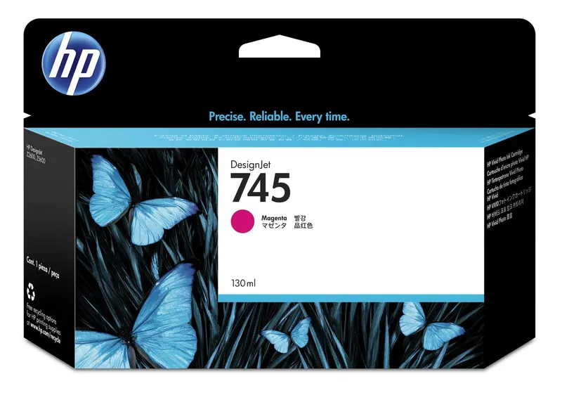 Original HP 745 Magenta Ink Cartridge - 130ml