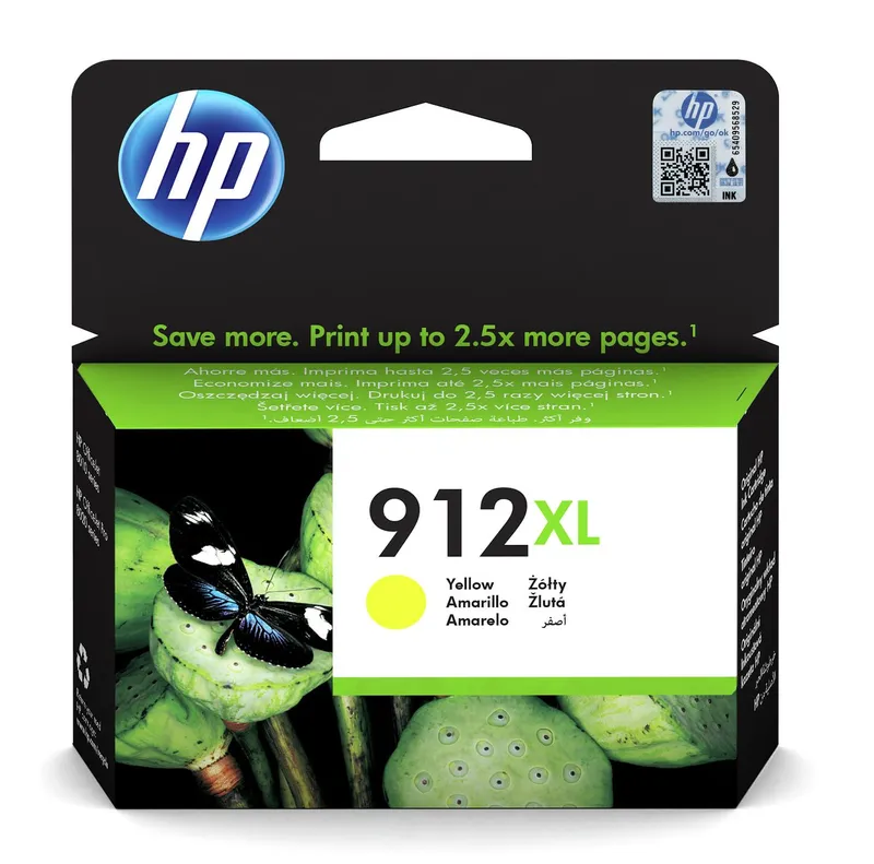 HP 912XL High Yield Ink Cartridge Yellow 9.9ml
