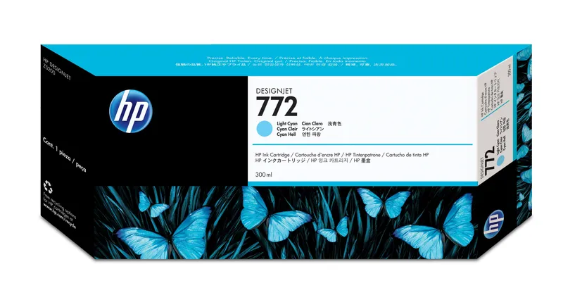 Original HP No.772 Light Cyan Ink Cartridge