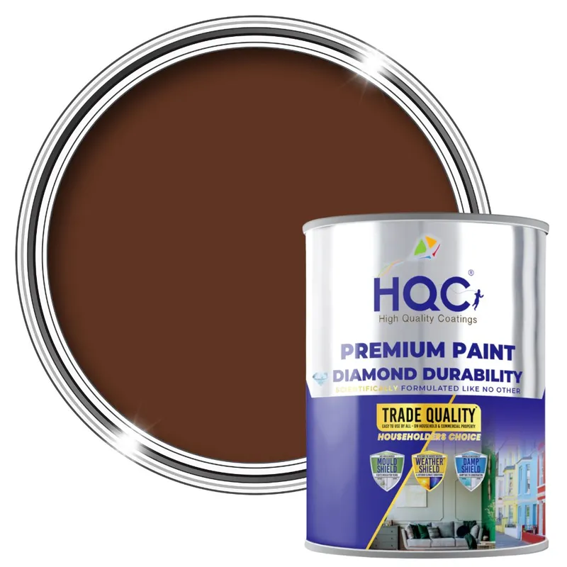 Hqc Paints Matt Emulsion Paint - 5L in Leaf Brown Leaf Brown 5L