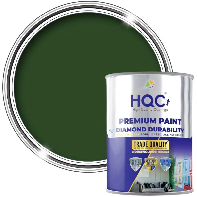 Hqc Paints Matt Emulsion Paint - 5L in Racing Green Racing Green 5L