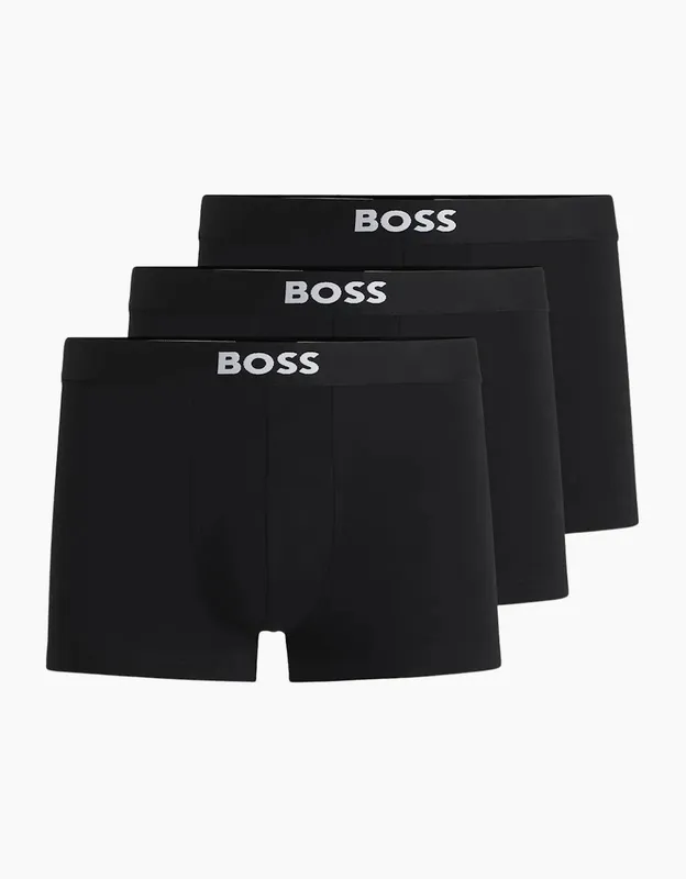 Hugo Boss Men's 3-Pack Icon Boxer Trunks, Black - Size: 33/32/32