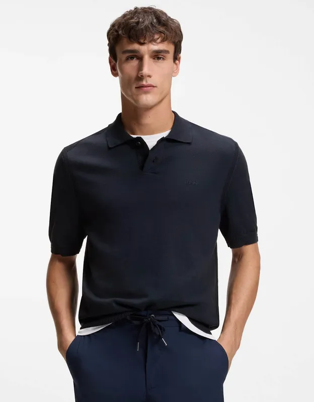 Boss Asac Polo Shirt - Dark Blue