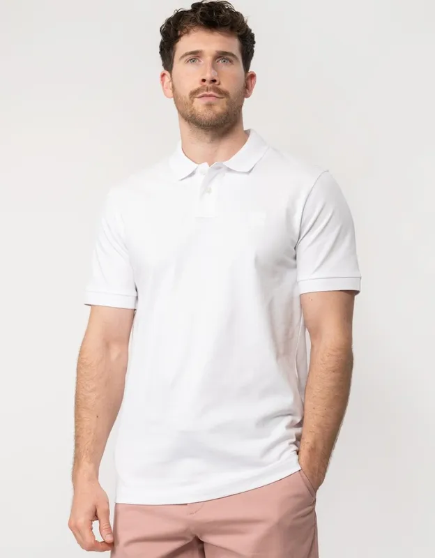 Boss Passenger Slim Polo Shirt - White