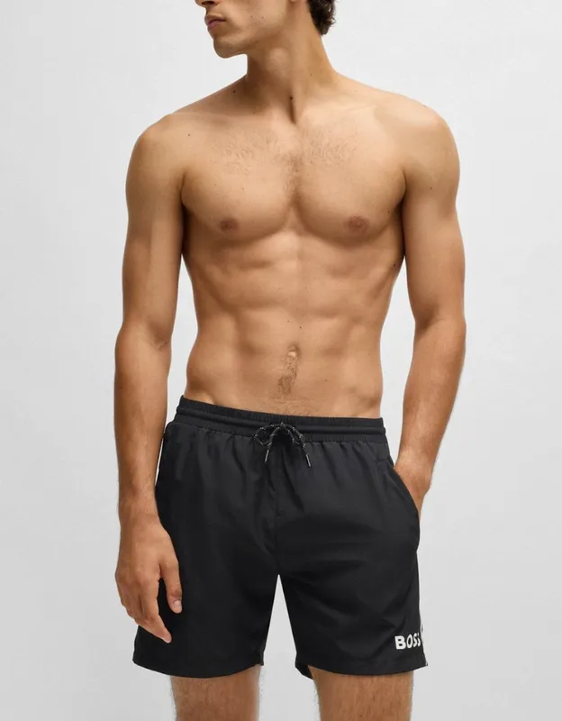 Hugo Boss Men's Boss Orange Starfish Mens Swim Shorts Nos - Black 001 - Size: 35/34/32