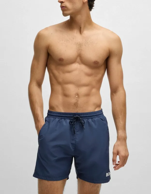 Hugo Boss Men's Boss Orange Starfish Mens Swim Shorts Nos - Navy 413 - Size: 35/34/32