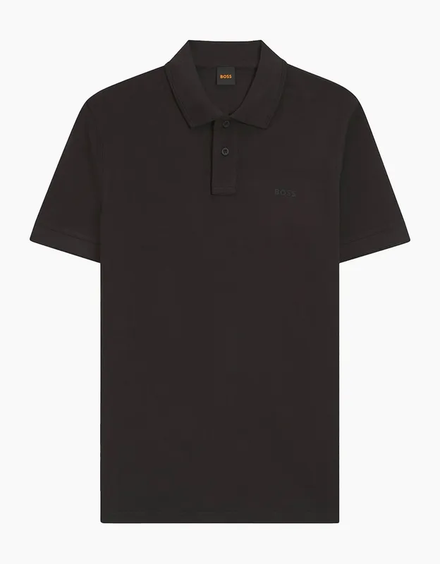 Hugo Boss Men's Boss Prime Cotton Piqué Polo - Black - Size: 40